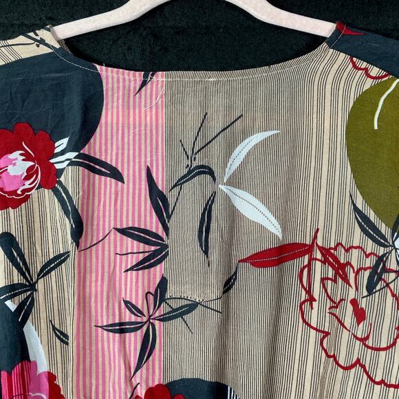 I. Madeline Womens Dress Multicolored Floral V Neck Flowy Short Sleeve Small - Picture 9 of 10